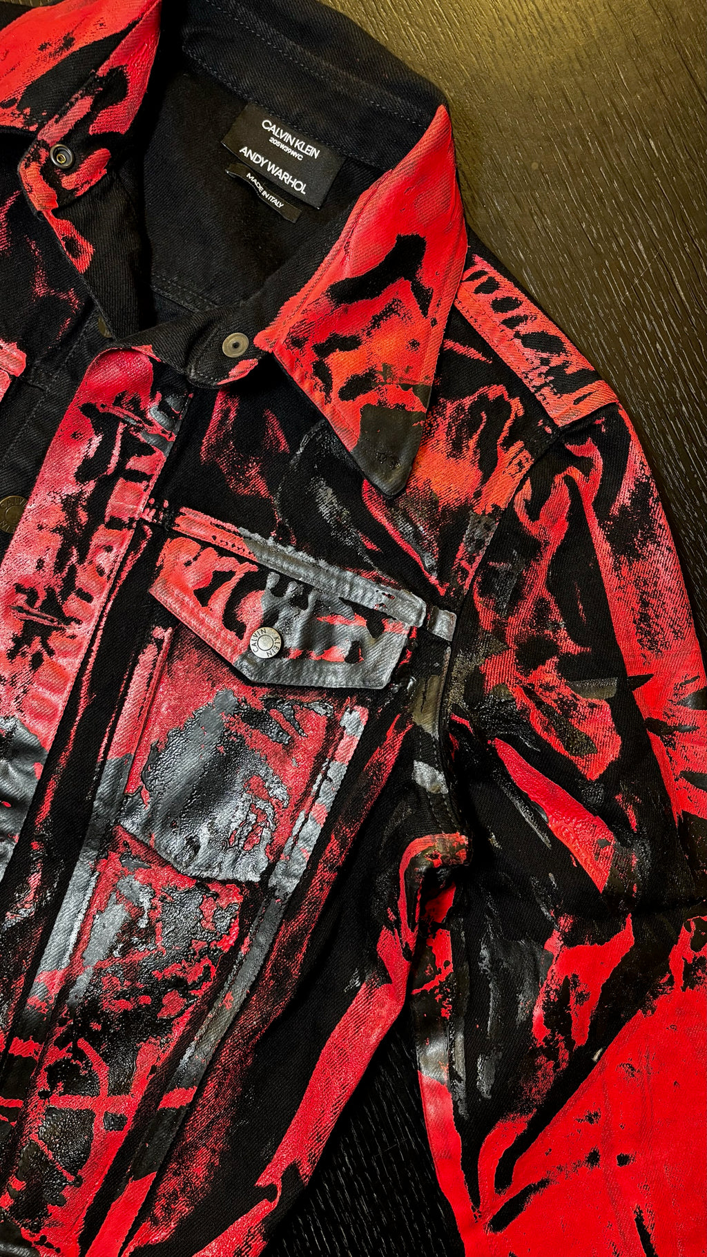 FW 18 Andy Warhol screenprinted Denim Jacket