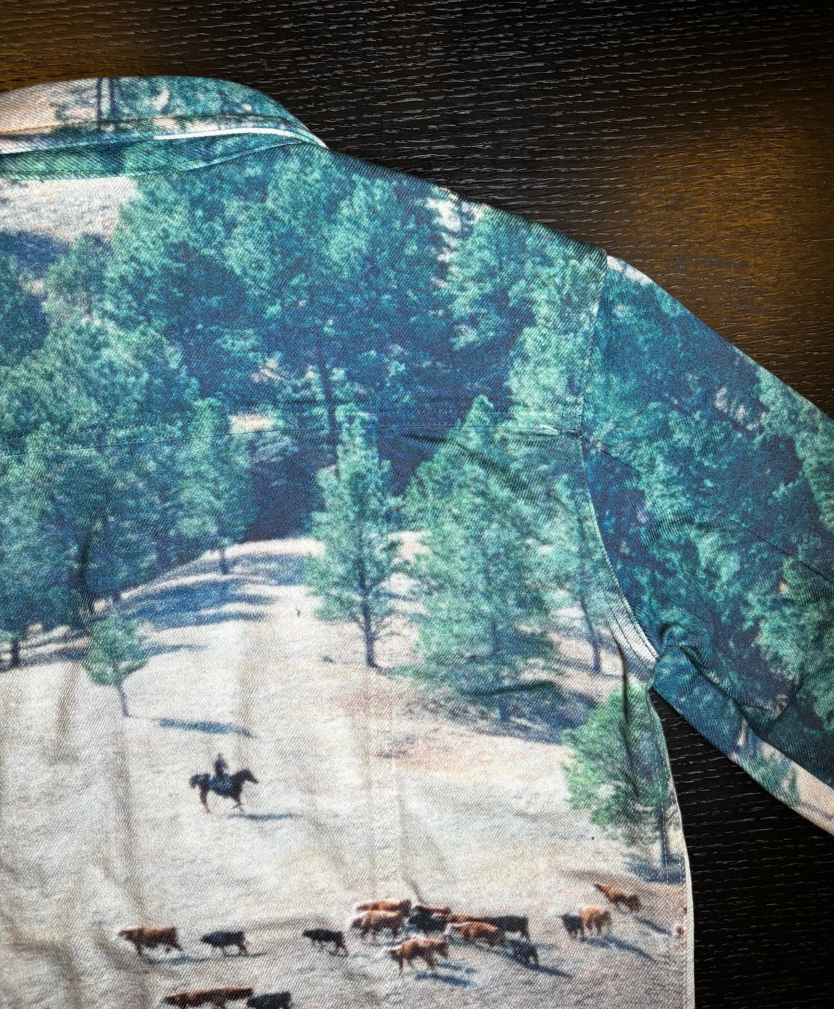 Raf Simons CK205W39NYC 'Landscape' Denim Jacket