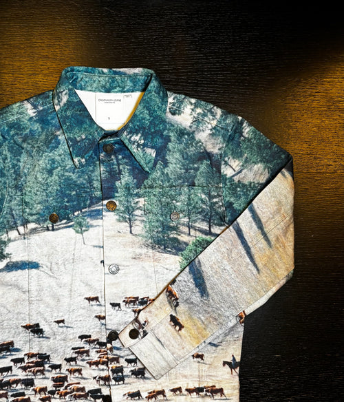 Raf Simons CK205W39NYC 'Landscape' Denim Jacket